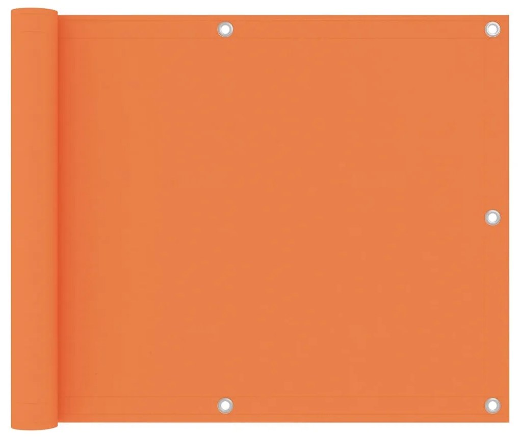 narancssárga oxford-szövet erkélyparaván 75 x 300 cm