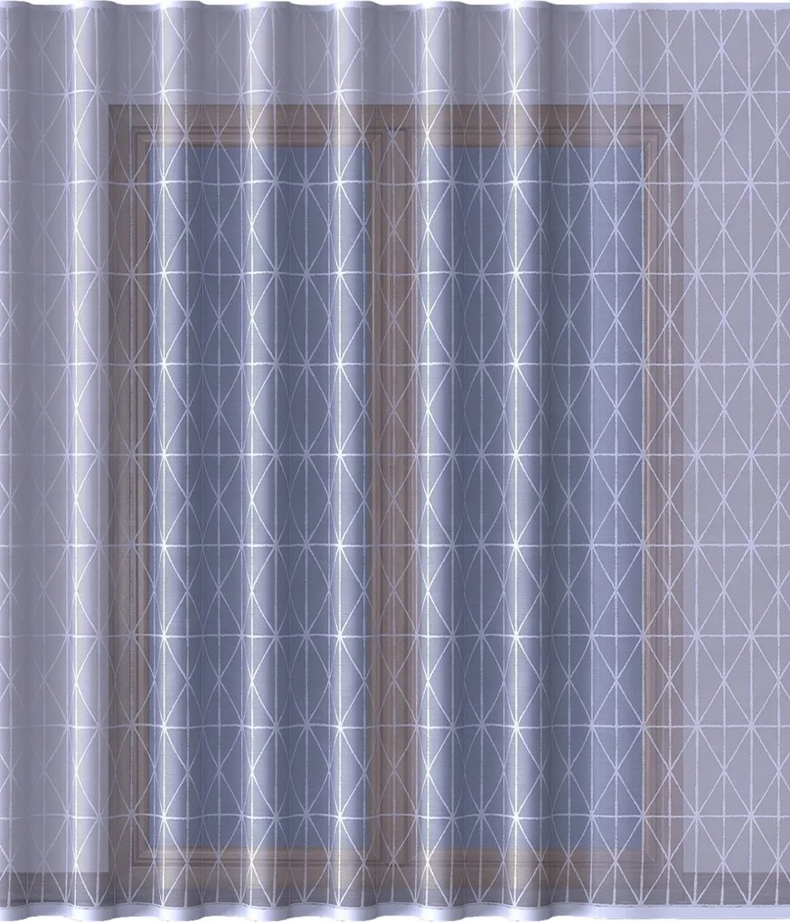 Mg Függöny jacquard 34692H Fehér 230cm magas pol 0,5m