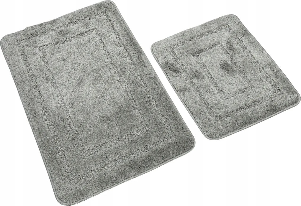 Fürdőszobaszőnyeg 2 részes Alor Euromat bolyhos hamuszőnyeg