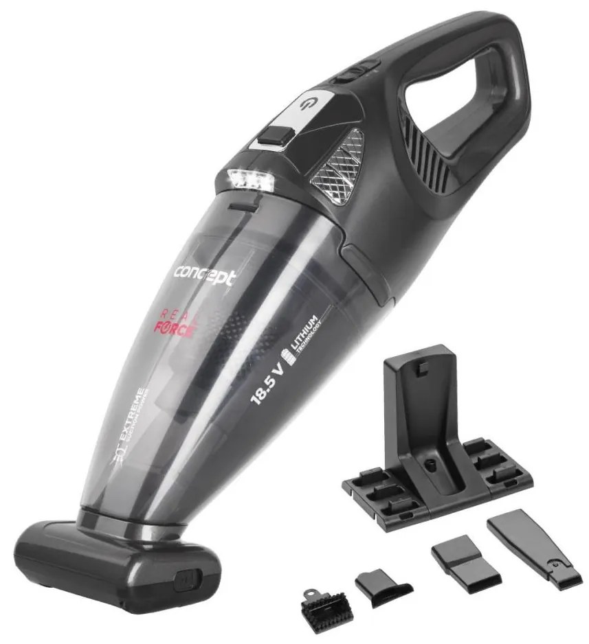 Concept VP4380 - REAL FORCE kézi porszívó 110W/18,5V 2200 mAh fekete