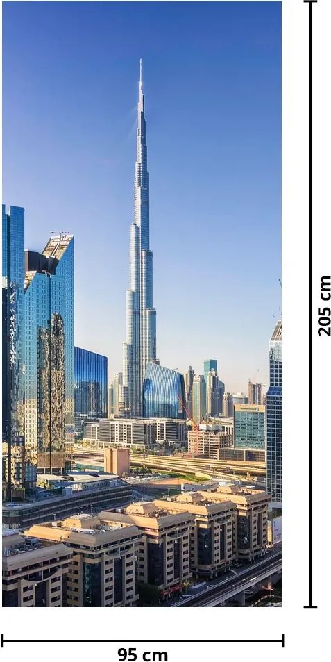 Fotótapéta ajtóra - Dubai reggel (95x205cm)