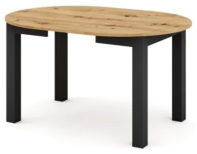 Kihúzható étkezőasztal WILY artisan tölgy/fekete
