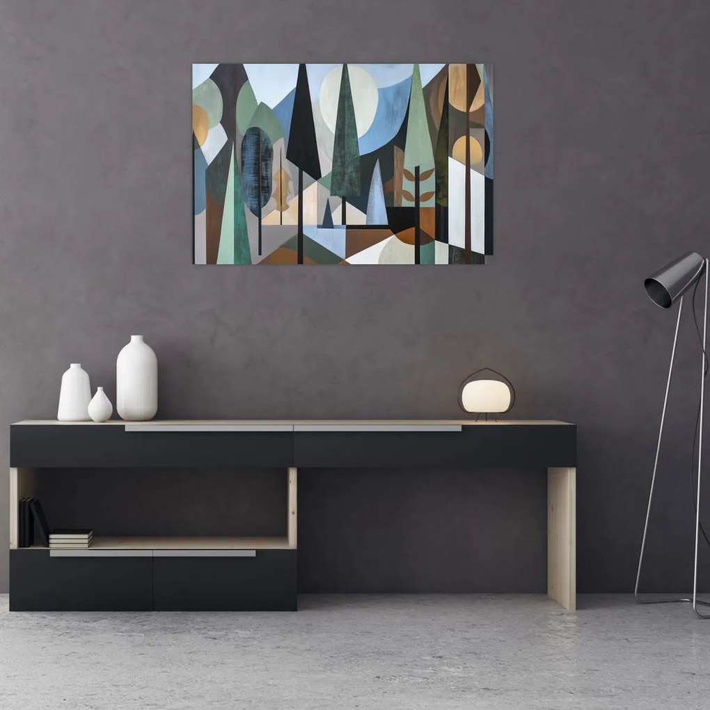 Kép - Természetes geometriai absztrakció II. (90x60 cm)