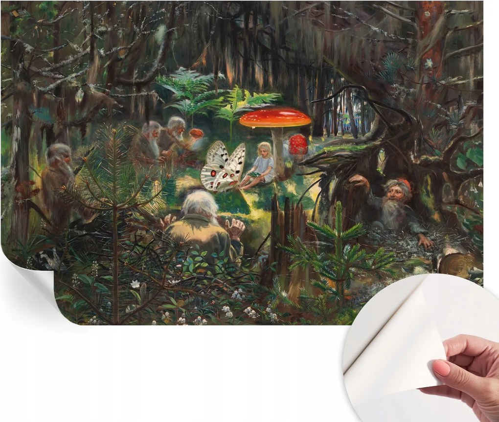 Fotótapéta Fali tapéta Hálószobába és Nappaliba Meseerdő 104x70 cm