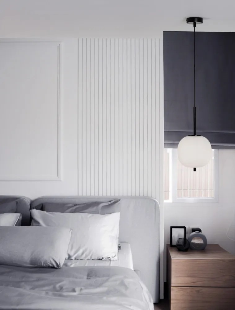 NOVA LUCE 9624074 LATO Egyágú Függesztett Lámpa Üveg E27 IP20