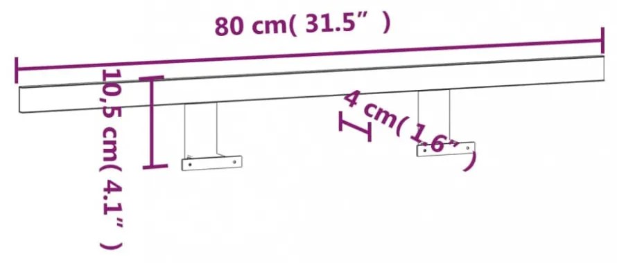 meleg fehér LED-es tükörlámpa 13 W 80 cm 3000 K