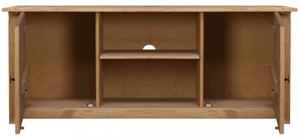 tömör fenyőfa Panama TV szekrény 120 x 40 x 50 cm