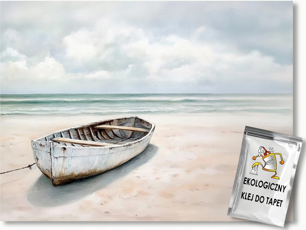 Fotótapéta Flizelina Tenger Hullámok Homok Csónak 150x105 ragasztó
