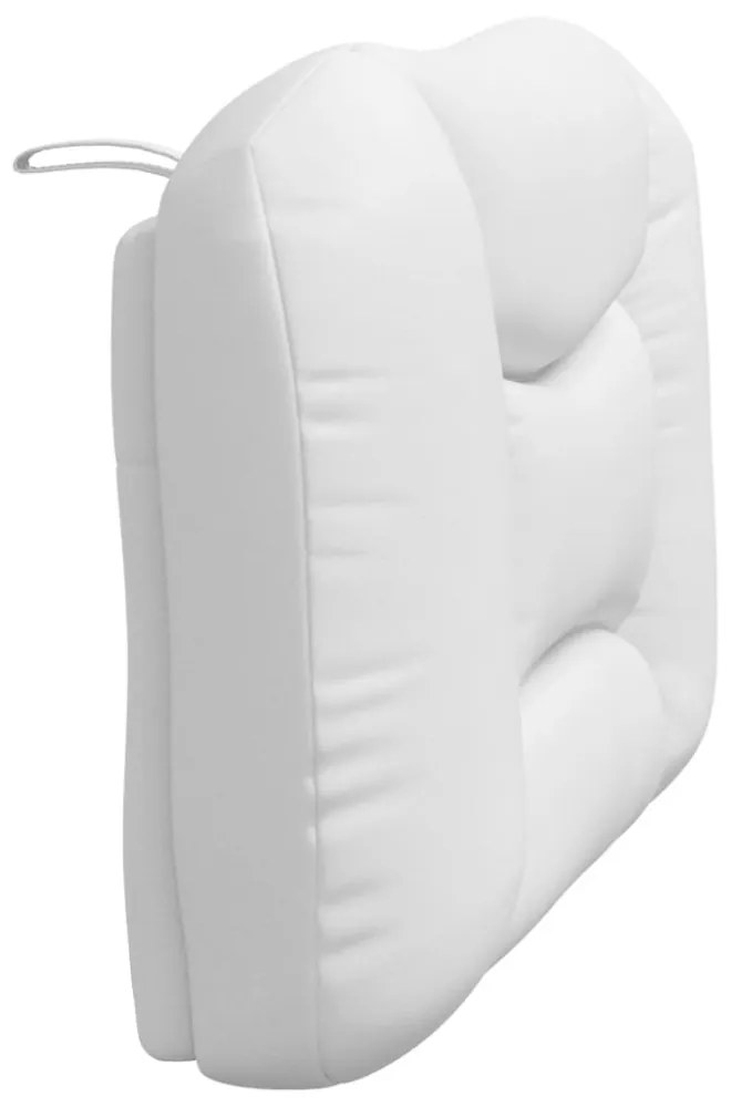 fehér műbőr fejtámla párna 80 cm