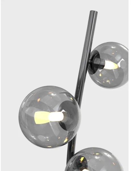 Wofi 3014-905 - LED Állólámpa NANCY 9xG9/3,5W/230V fekete króm