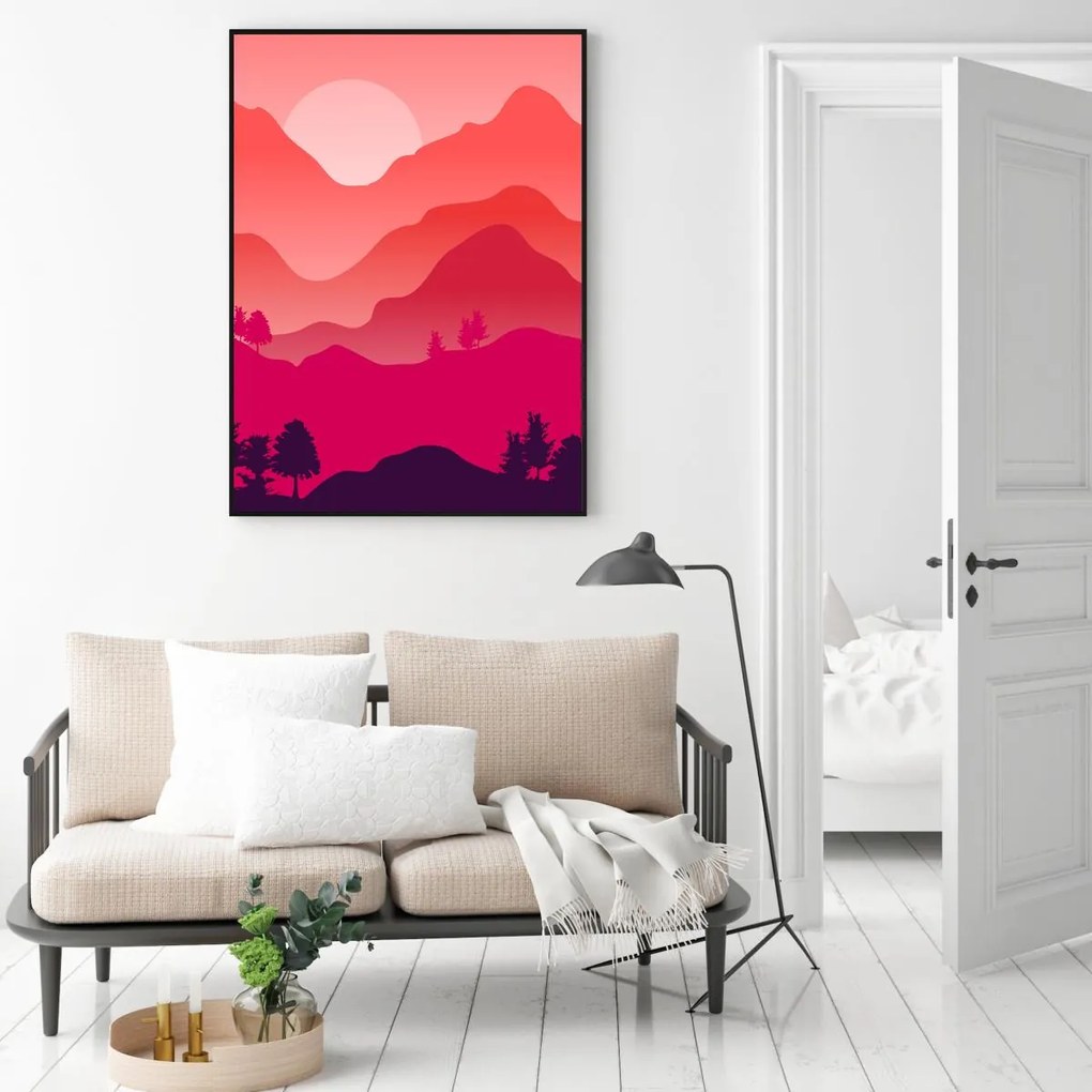 Poszter - Hegyi táj (A4)