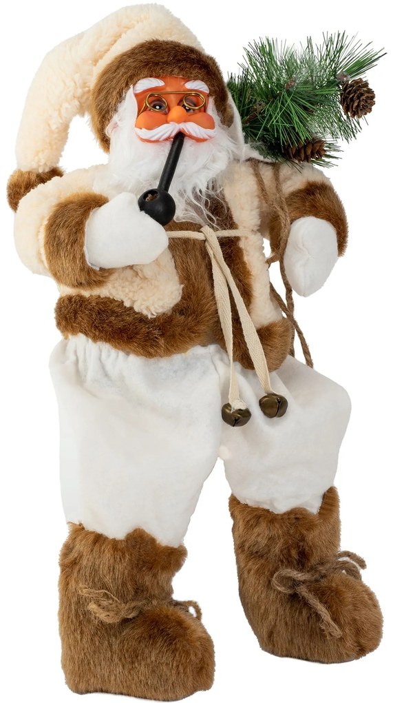 Tutumi, Mikulás karácsonyi figura 44 cm 301252, fehér-barna-zöld, CHR-08901