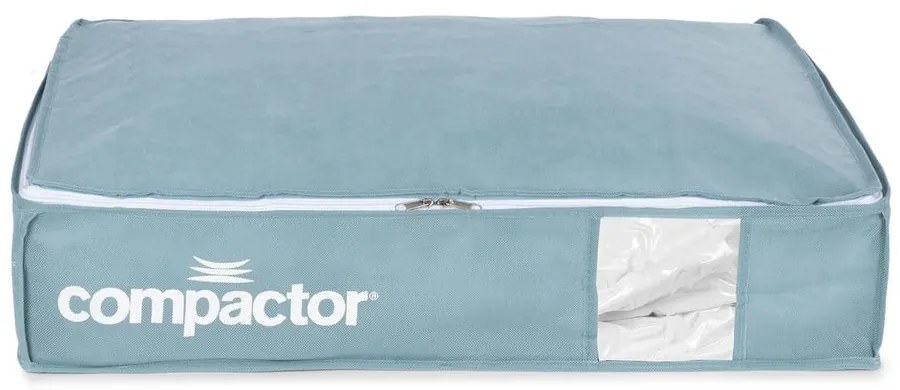 Vákuumos műanyag ágy alatti tárolódoboz szett 3 db-os 65x45x15,5 cm Blue Edition – Compactor