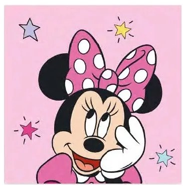Disney Minnie Star kéztörlő, arctörlő, törölköző 30x30cm