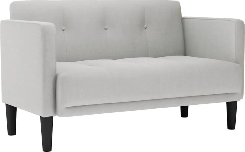 vidaXL felhőszürke szövet loveseat kanapé 111 cm