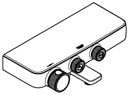 GROHE 34718000 - GROHTHERM SMARTCONTROL 12” termosztátos kádcsaptelep, króm