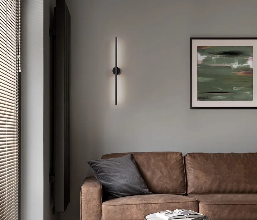 Fürdőszoba Fali Lámpa Fekete ADEN NOVA LUCE 9081102