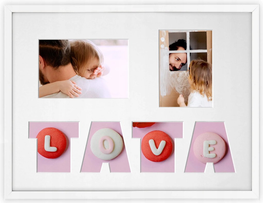 Képkeret Tata fehér. Passe partout képkeret