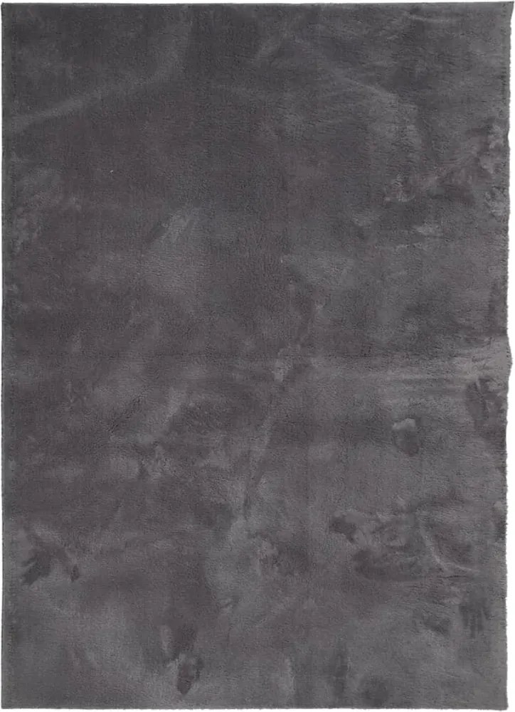 vidaXL HUARTE antracit rövid szálú puha és mosható szőnyeg 200x280 cm