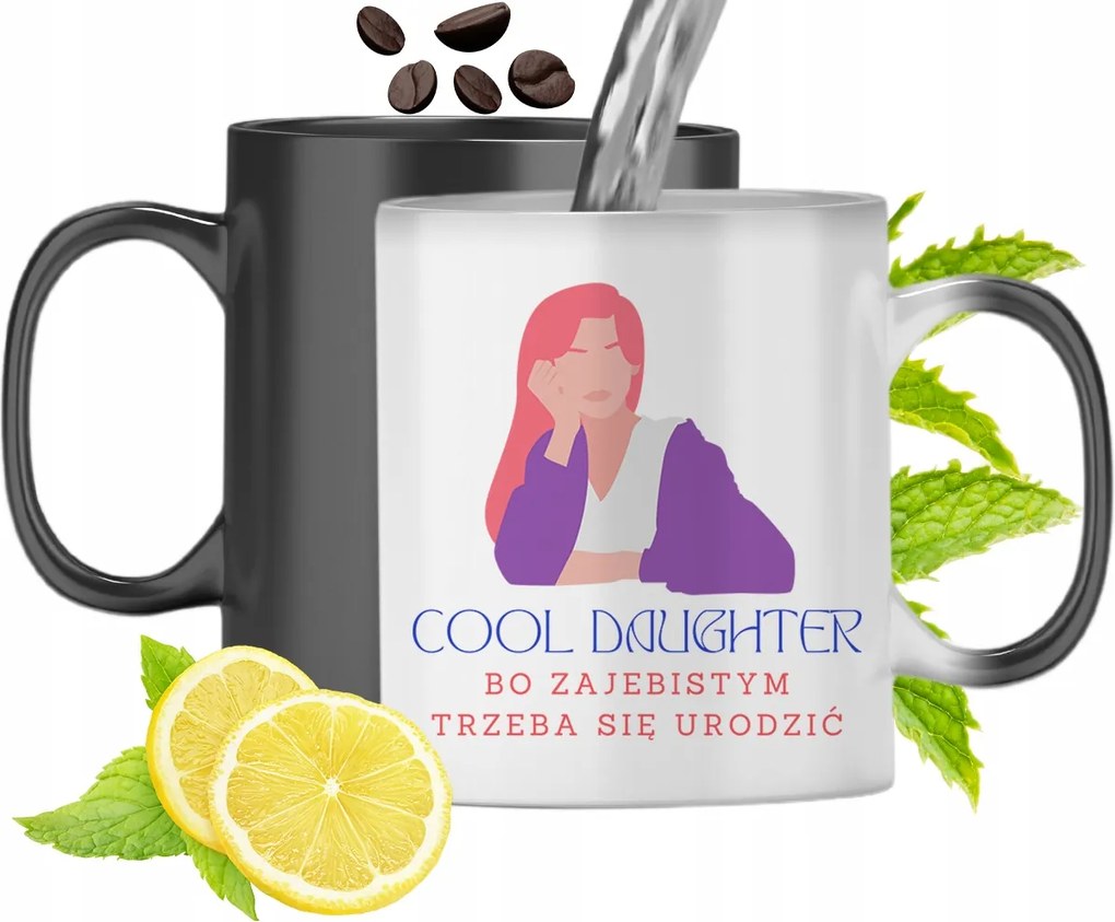 Mágikus Bögre Lányának Színváltós, fényképes nyomattal