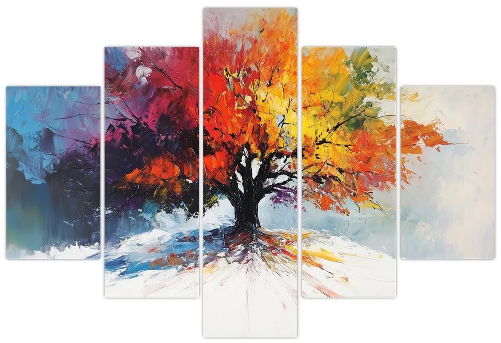Kép - Színes fa (150x105 cm)