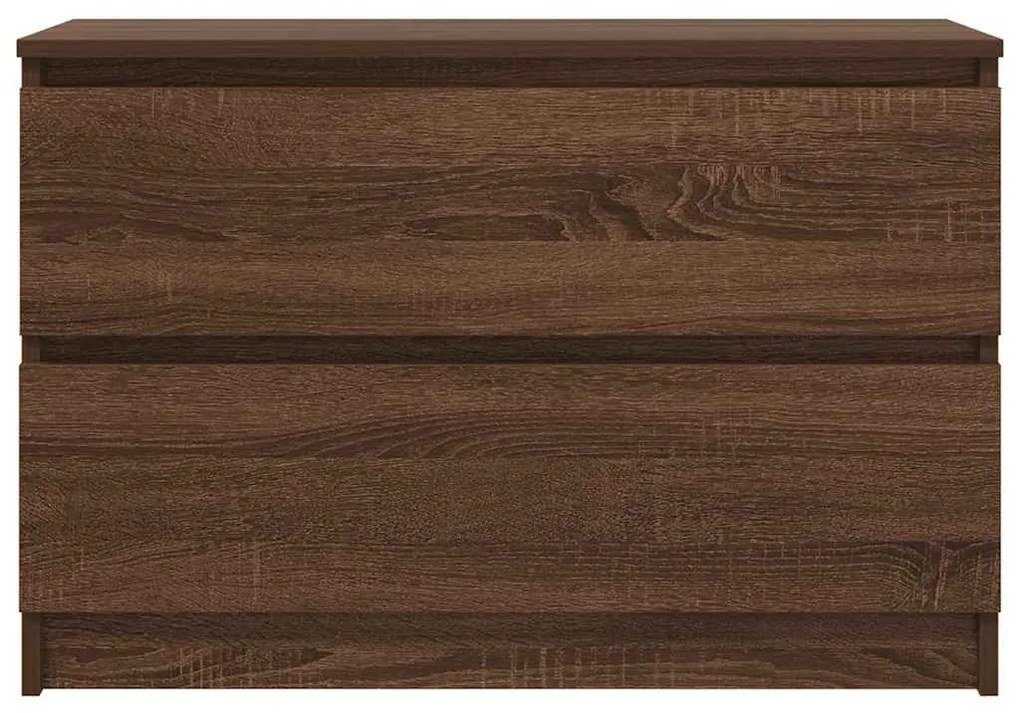 barna tölgyszínű szerelt fa TV-szekrény 80x35x54 cm