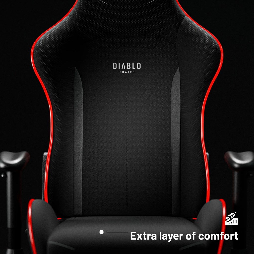 Gamer szék LED RGB fekete: Diablo X-Starter