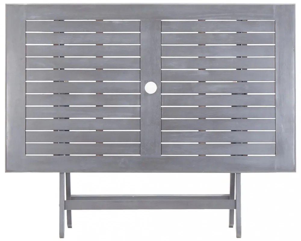 tömör akácfa összecsukható kerti asztal 120 x 70 x 75 cm
