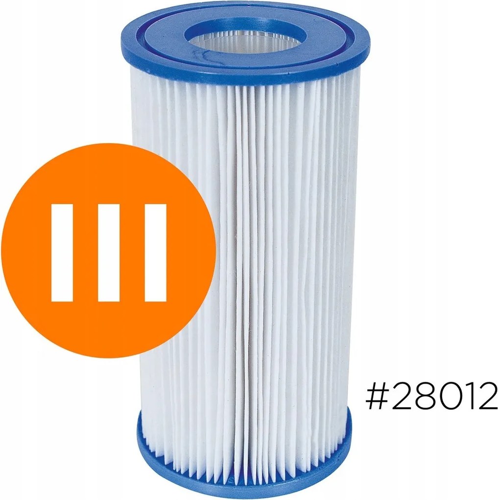 Szűrőbetét Kartusos Medence Szivattyúhoz III Típus Bestway