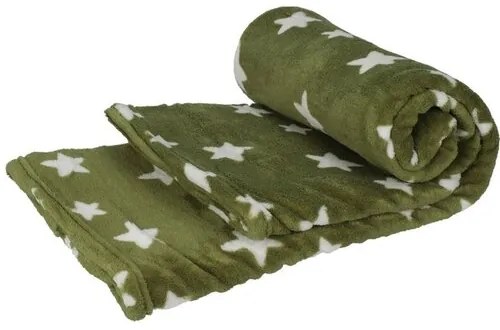 Star fleece takaró zöld, 130 x 160 cm