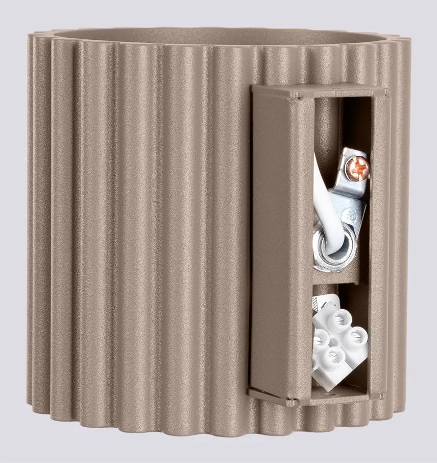 Szürkésbarna fali lámpa ø 10 cm Zora – Sollux