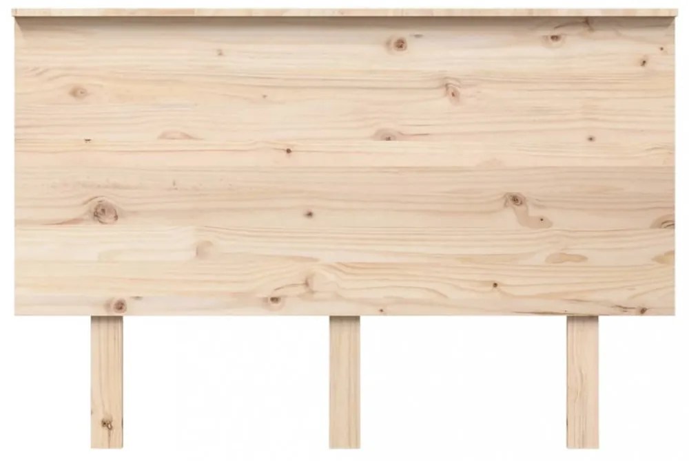 tömör fenyőfa ágyfejtámla 124x6x82,5 cm