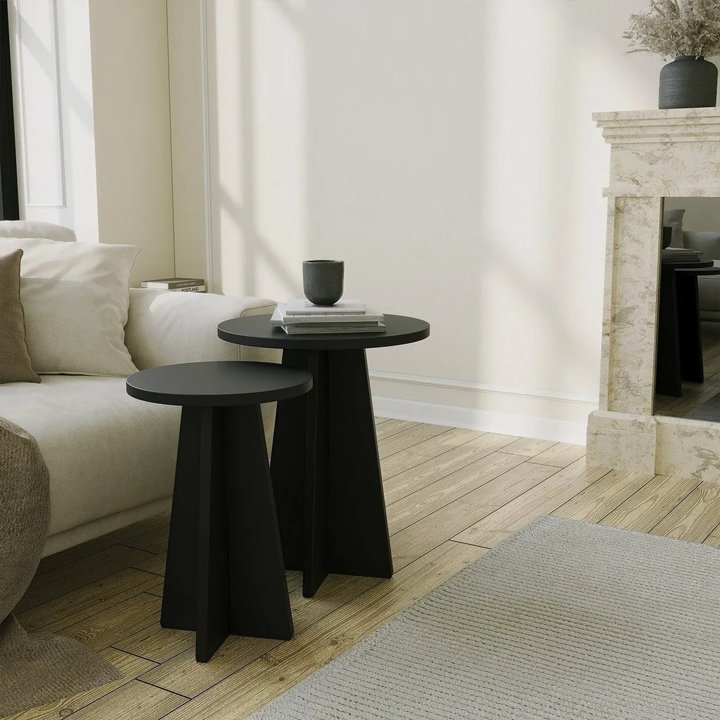 Mushroom Black konferenciaasztal-készlet, 2 db