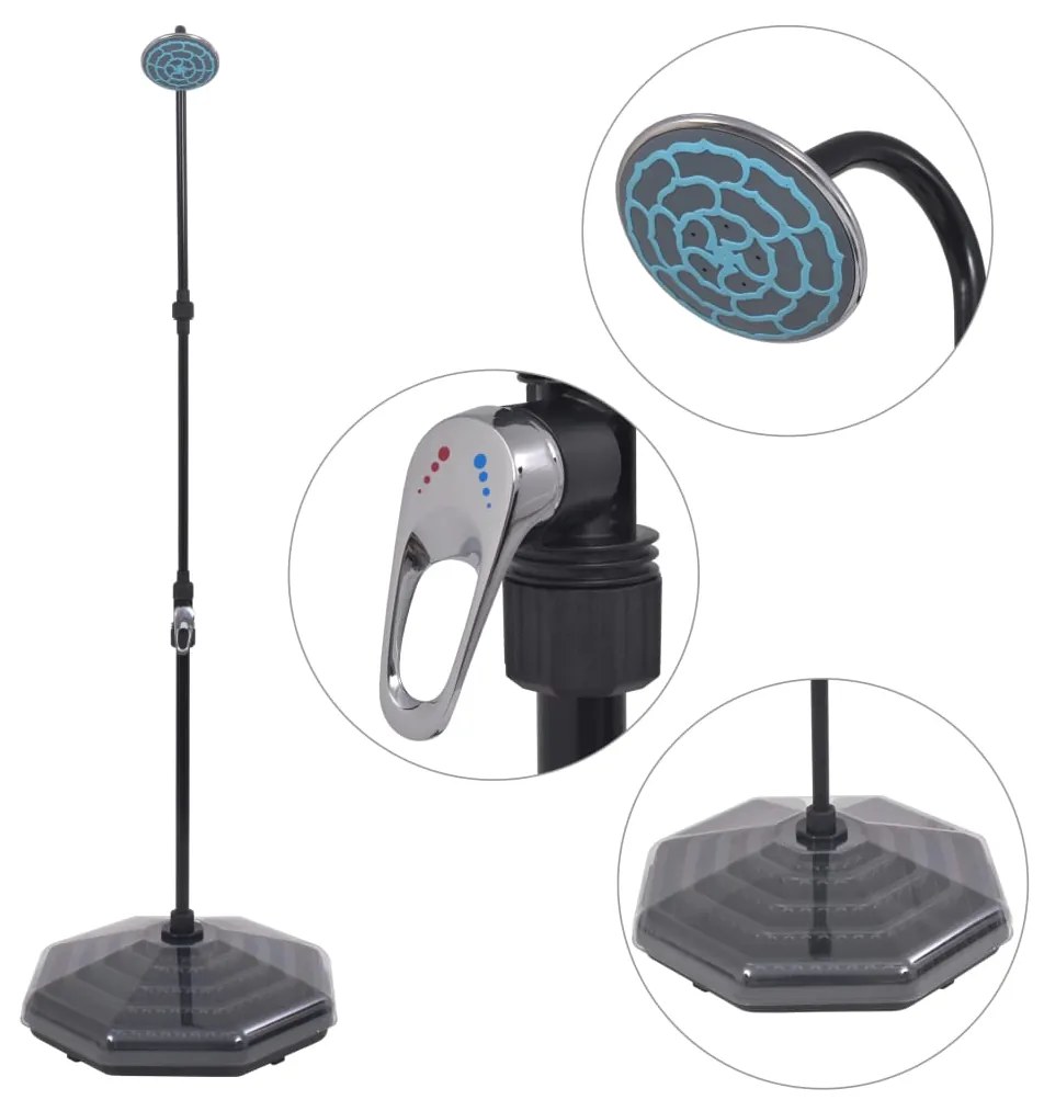 vidaXL szolár HDPE alumínium zuhanyzó 20 L