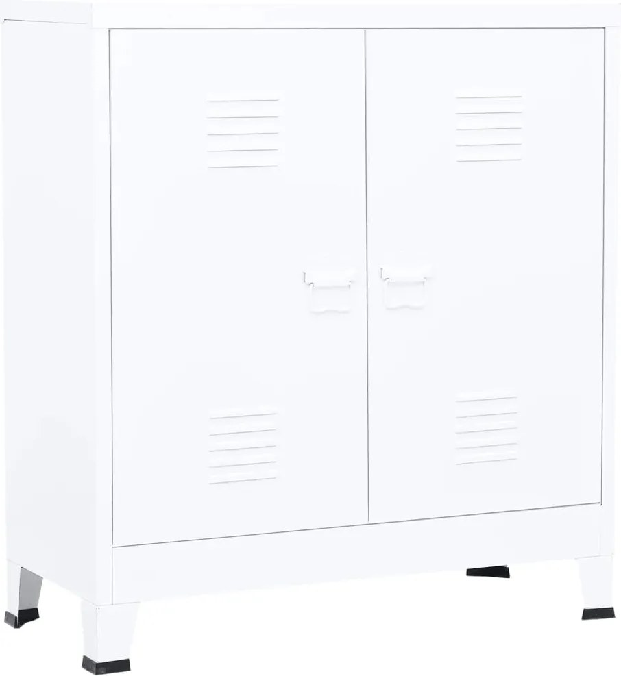 vidaXL fehér acél ipari tárolóláda 90 x 40 x 100 cm