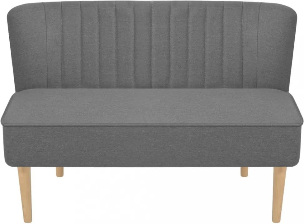 világosszürke szövetkanapé 117 x 55,5 x 77 cm