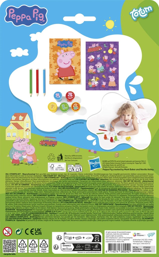 Peppa malac Happiness nyomdás kreatív szett
