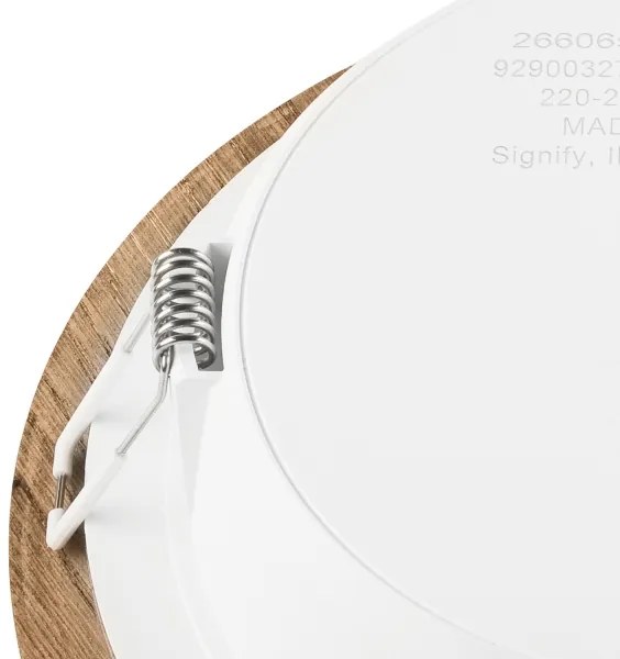 LED mennyezeti lámpa WOODY SPOT LED/16,5W/230V 4000K dió, Ø18,5 cm