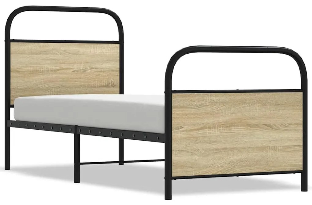 vidaXL ágykeret matrac nélkül 80x200 cm sonoma tölgyfa műfa