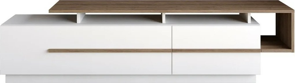 Pia White and Walnut TV-asztal