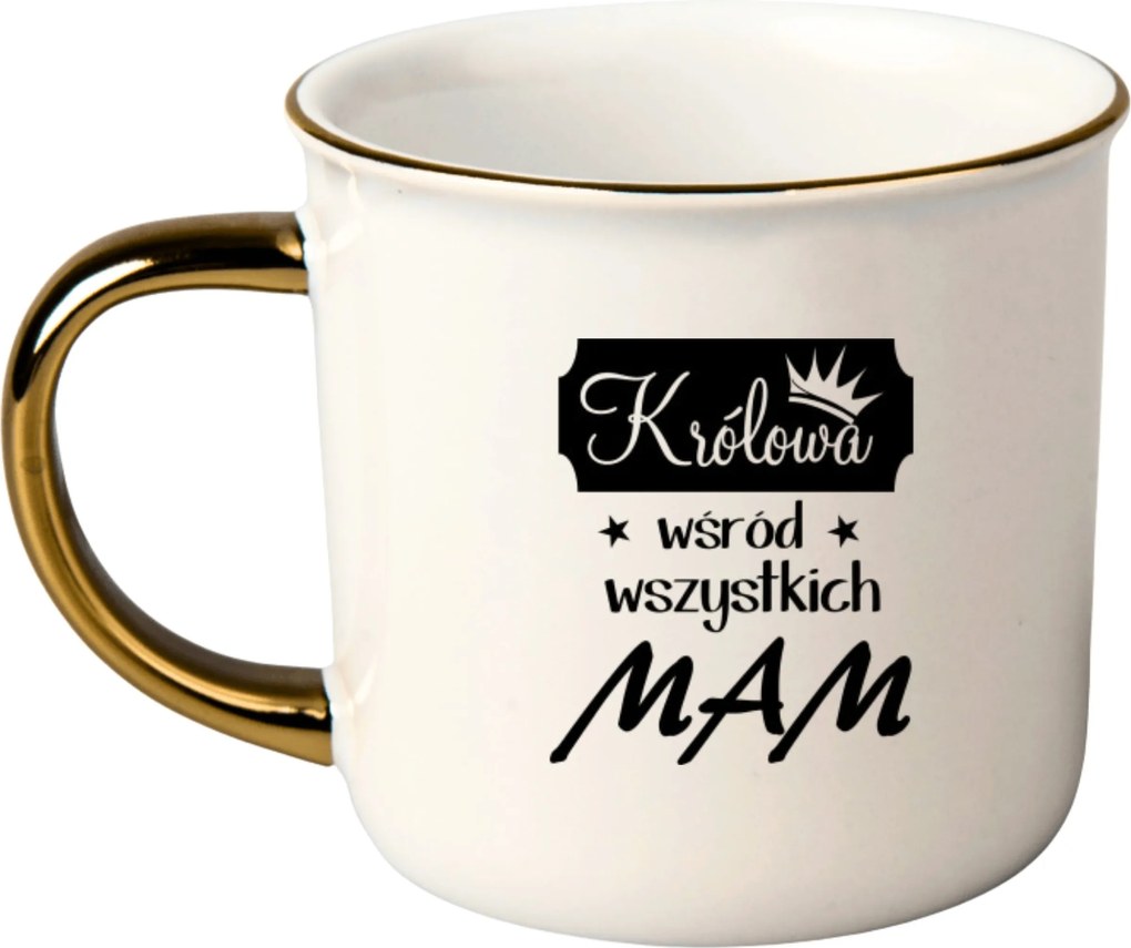 Bögre Fehér Arany Rant Ajándék Vicces Anyák Napja Királynő Anya