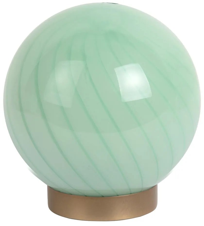 Világoszöld asztali lámpa üveg búrával (magasság 17 cm) Summer Globe – Leitmotiv