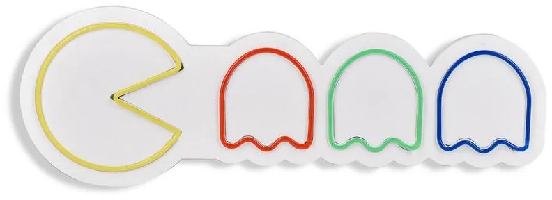 Műanyag LED-es fali dekoráció, Pacman - Multicolor