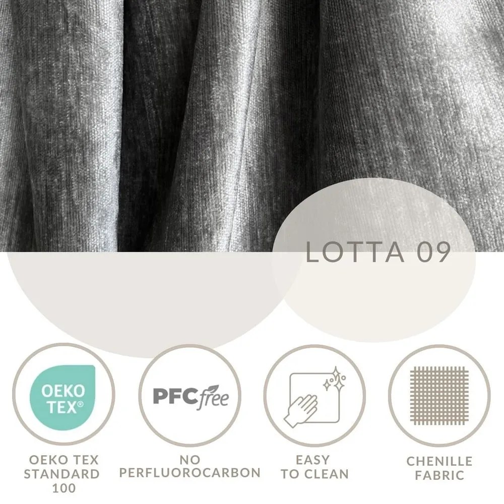 Szürke kárpitozott ágyneműtartós franciaágy ágyráccsal 140x200 cm Shell – Maison de Rêve