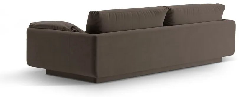 Barna bársony kanapé 250 cm Torino – Micadoni