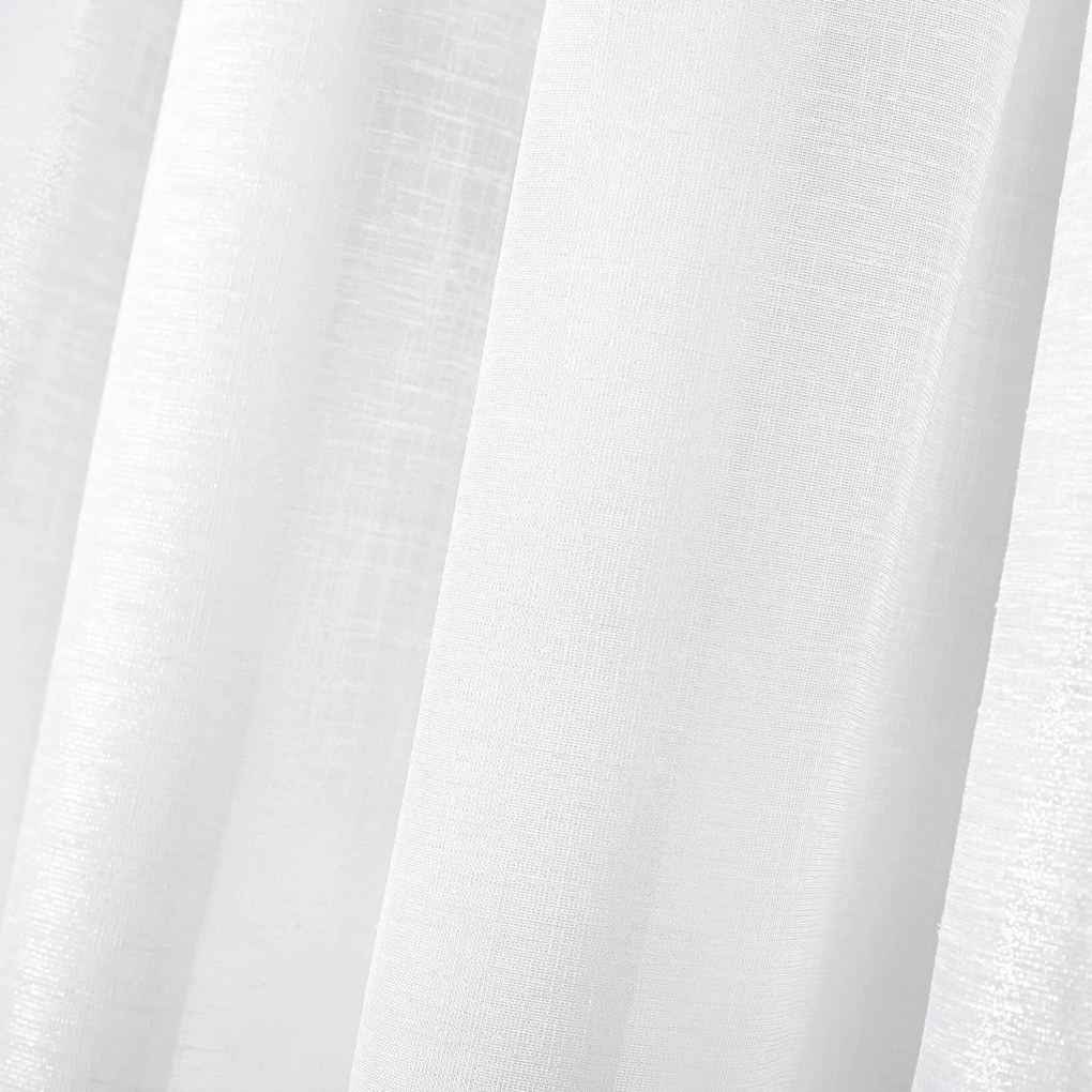 Goldea luxus, fényes függöny - fehér 300 cm
