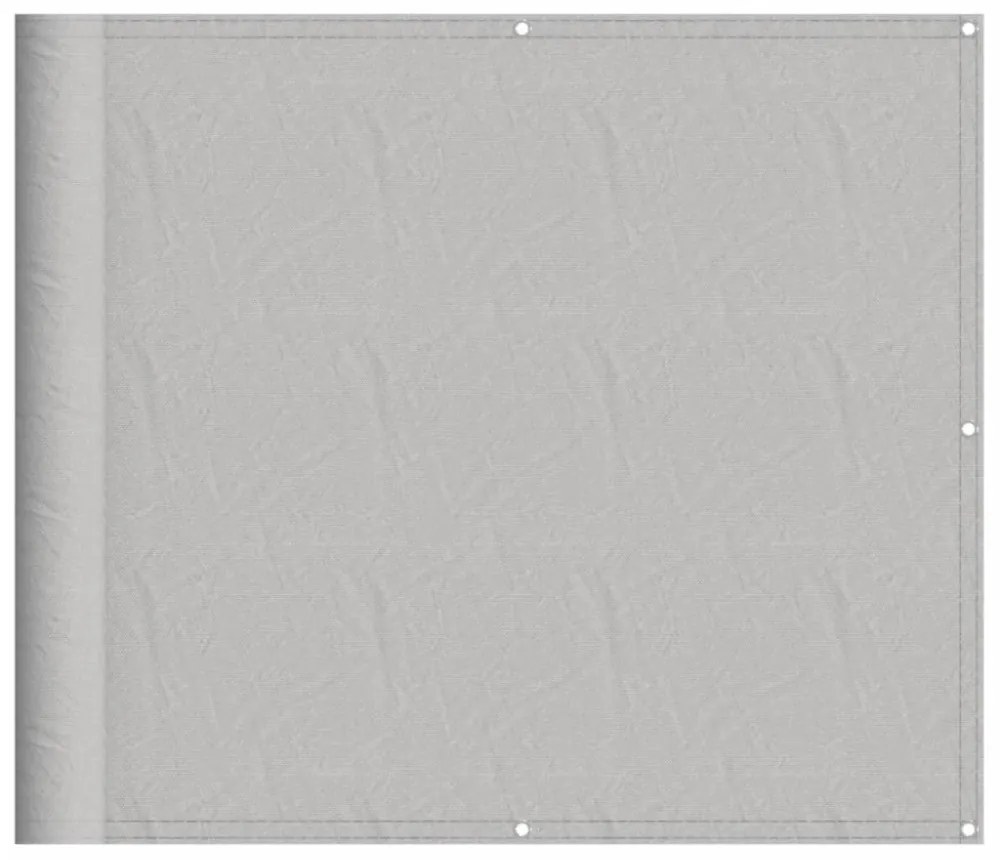 világosszürke 100% oxford poliészter erkélyparaván 90 x 500 cm