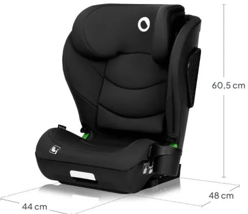Lionelo - Autós gyerekülés NEAL i-Size 100-150 cm Fekete karbon