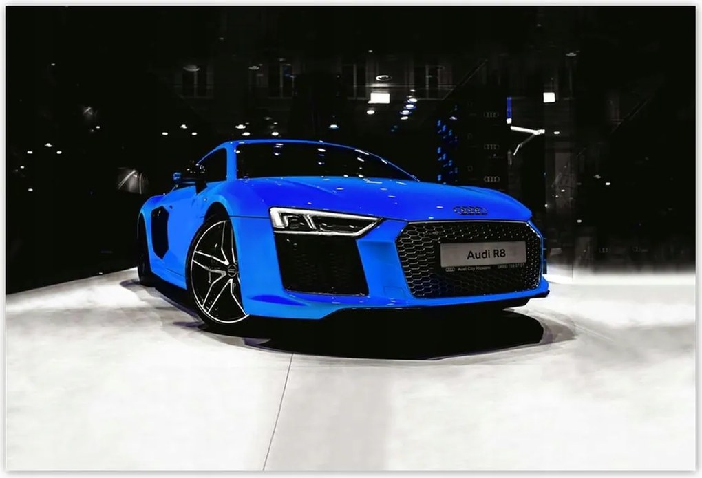 Poszterek 185x125 Kék Audi Audica R8