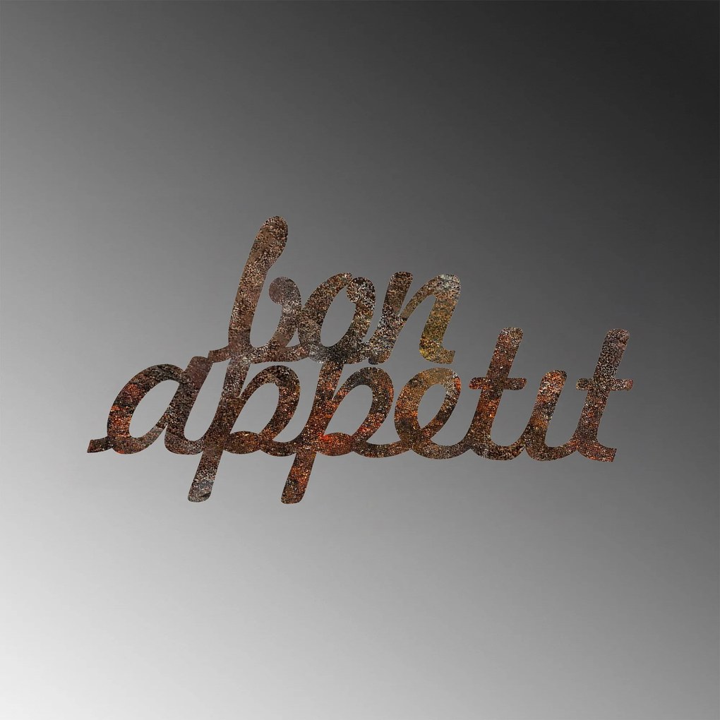 Fém fali dekoráció, Rusty Bon Appetit